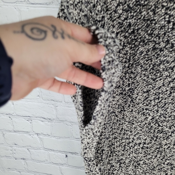 BACKDROP | knit poncho style pullover oversized boxy slouchy sweater - Picture 3 of 7